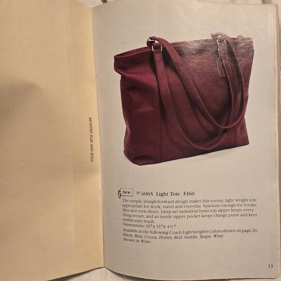 Vintage Coach Catalogs ~ 1987 & 1997 ~ Excellent Condition - Picture 5 of 12